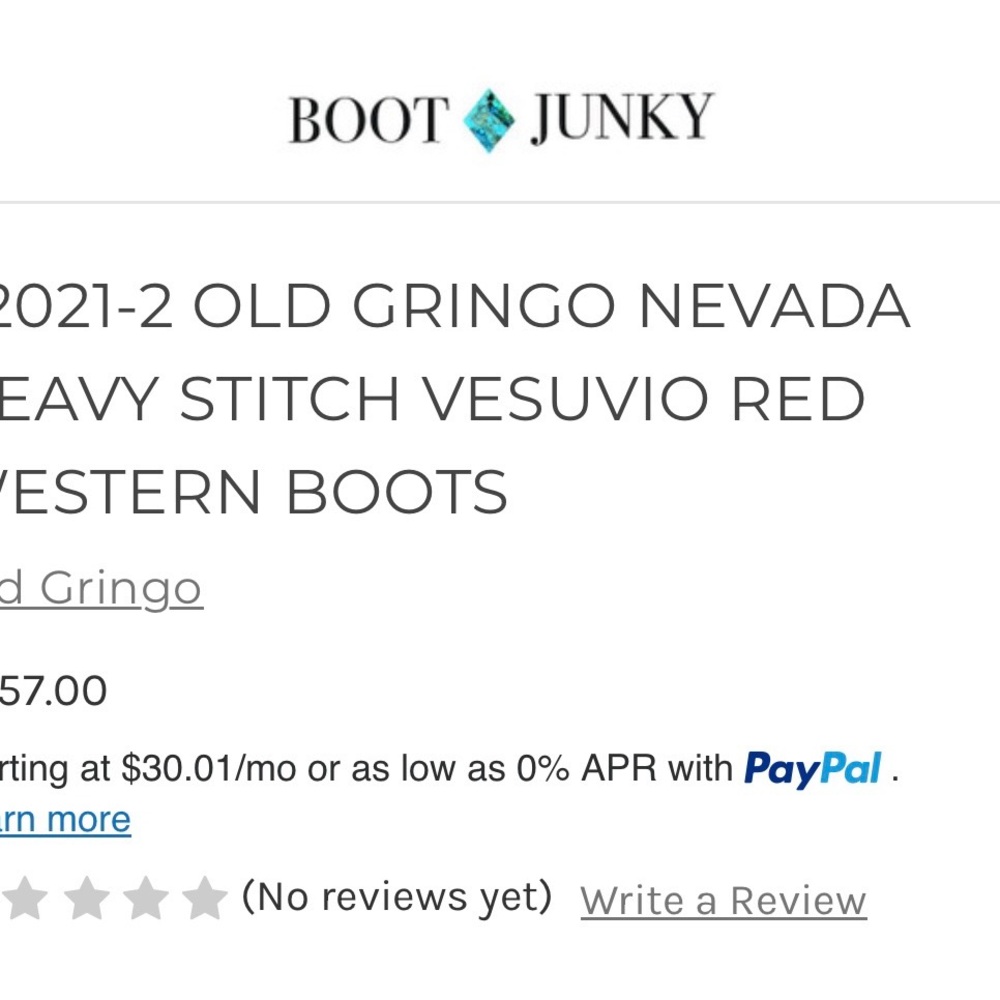 Old Gringo NEVADA SIZE 8 Burgundy and Cream Embroidered Western Boots - Picture 10 of 10
